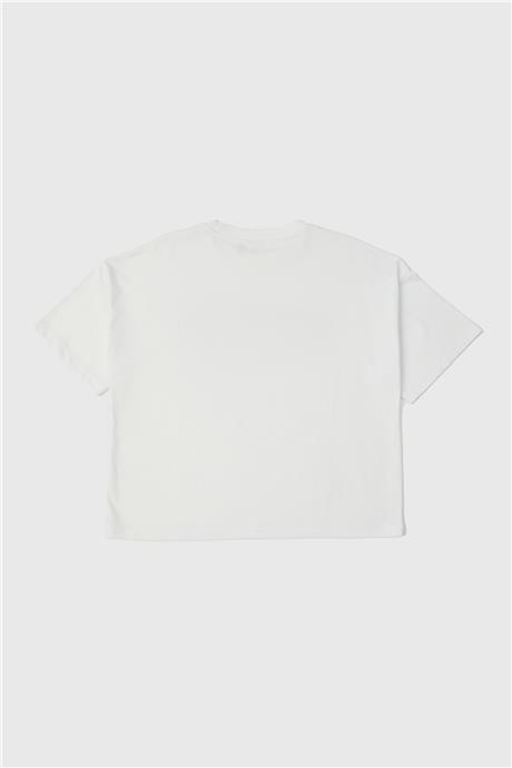 Tyess Kız Çocuk Beyaz T-Shirt