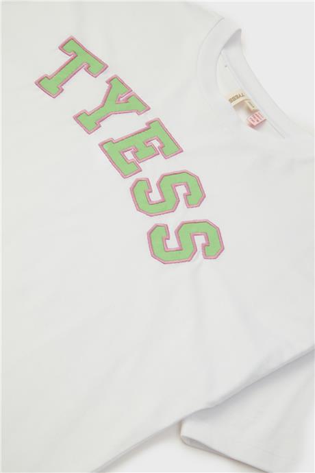 Tyess Kız Çocuk Beyaz T-Shirt