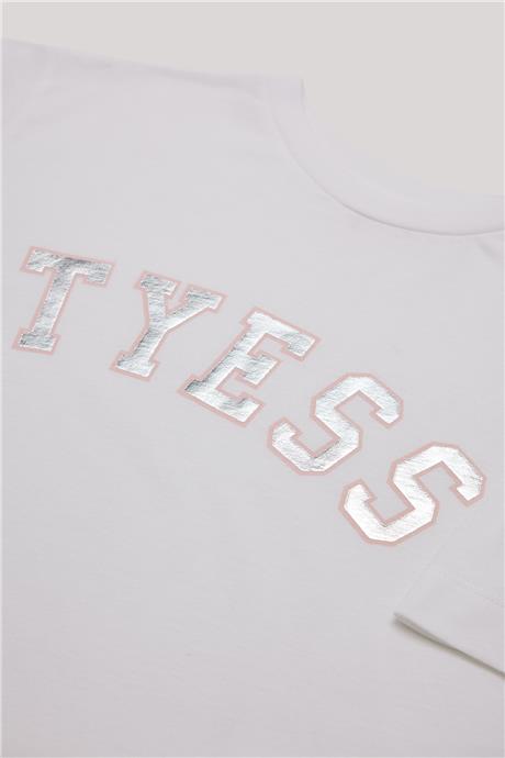 Tyess Kız Çocuk Beyaz T-Shirt