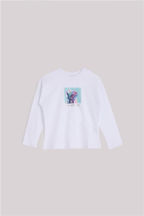 Tyess Girl White T-ShirtTyess Girl White T-Shirt