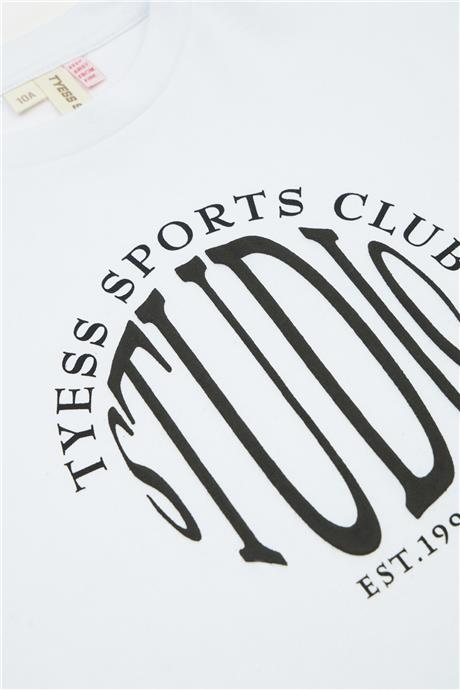 Tyess Kız Çocuk Beyaz Tshirt