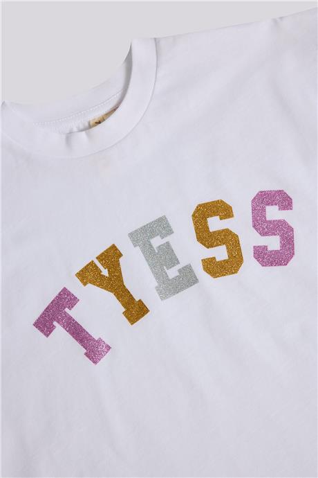 Tyess Kız Çocuk Beyaz TshirtTyess Kız Çocuk Beyaz Tshirt