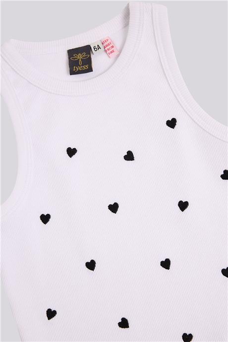 Tyess Kız Çocuk Beyaz TshirtTyess Kız Çocuk Beyaz Tshirt