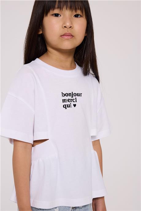 Tyess Kız Çocuk Beyaz TshirtTyess Kız Çocuk Beyaz Tshirt