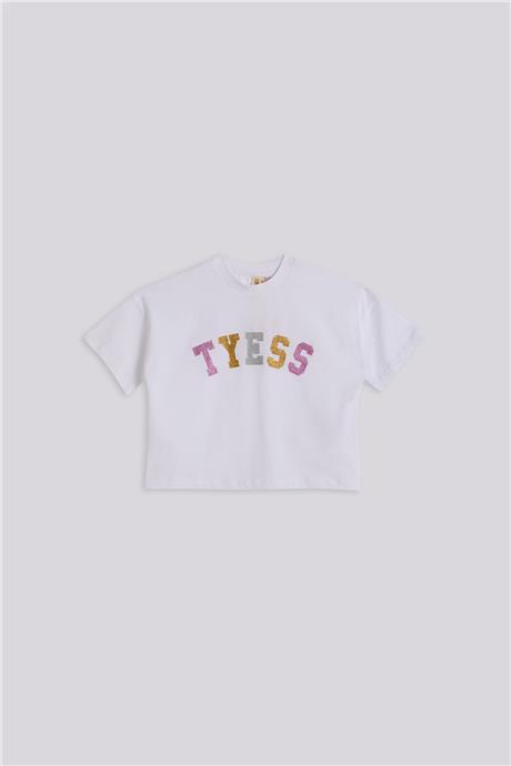 Tyess Kız Çocuk Beyaz TshirtTyess Kız Çocuk Beyaz Tshirt