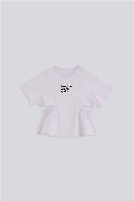Tyess Kız Çocuk Beyaz TshirtTyess Kız Çocuk Beyaz Tshirt