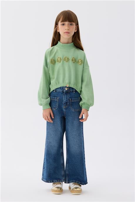 Tyess Kız Çocuk Denim Pantolon