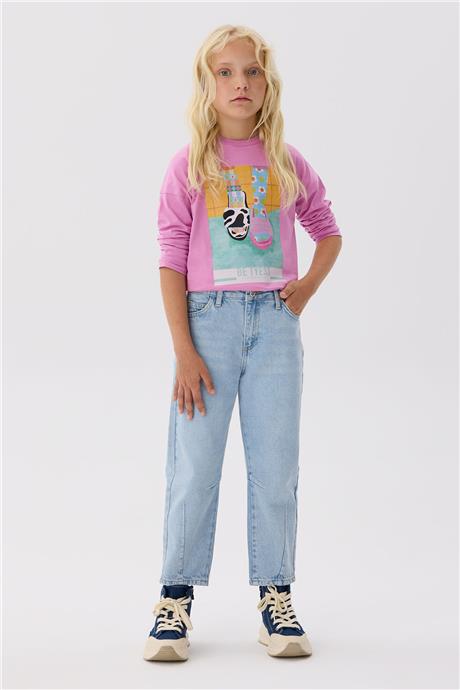 Tyess Kız Çocuk Denim Pantolon