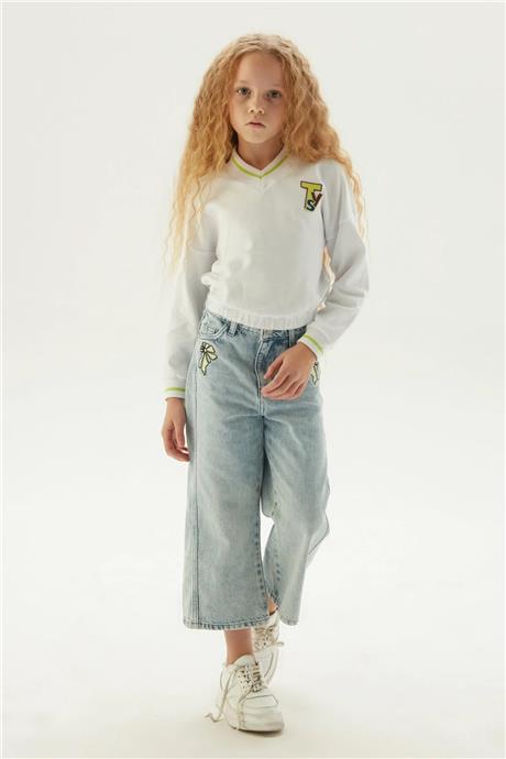 Tyess Kız Çocuk Denim Pantolon