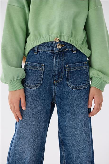Tyess Kız Çocuk Denim Pantolon