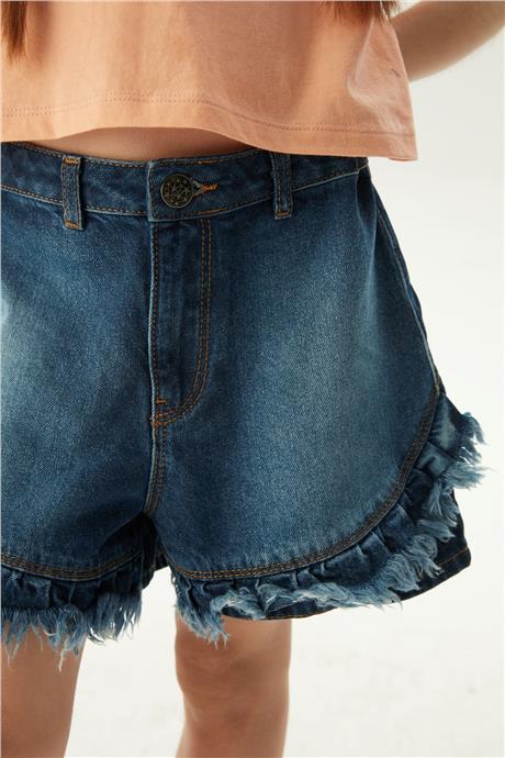 Tyess Kız Çocuk Denim Şort
