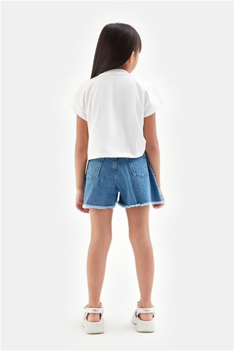 Tyess Kız Çocuk Denim Şort