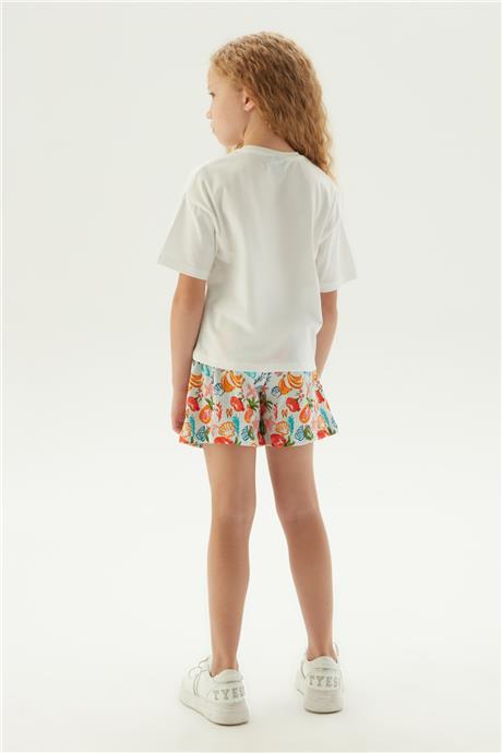 Tyess Kız Çocuk Desenli Pijama Takımı