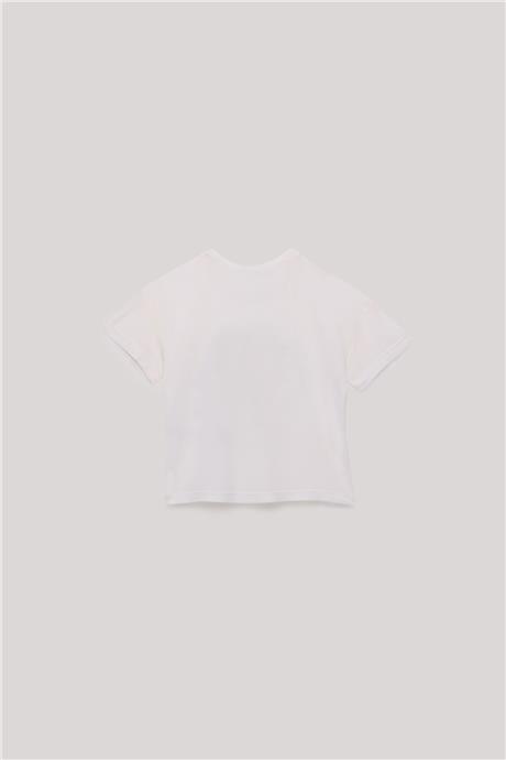 Tyess Kız Çocuk Ekru T-Shirt