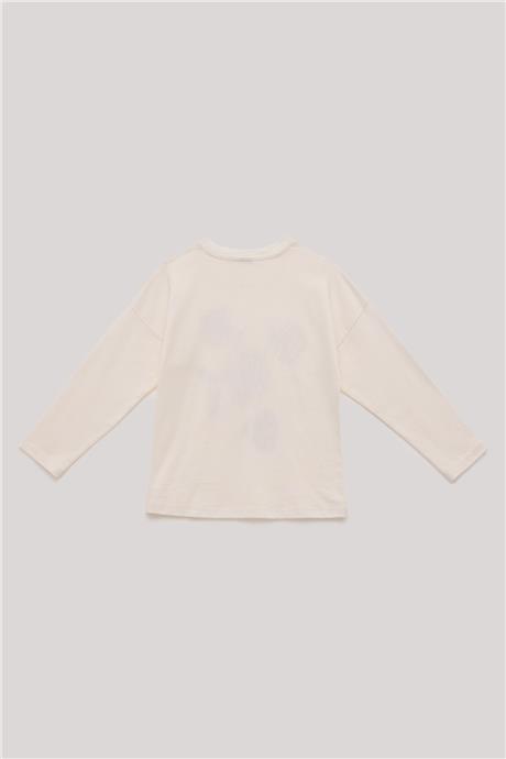 Tyess Kız Çocuk Ekru T-Shirt