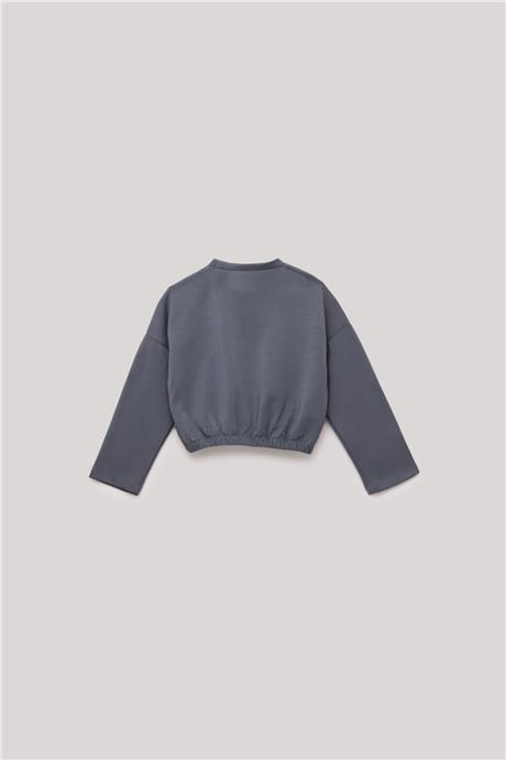 Tyess Kız Çocuk Gri Sweatshirt
