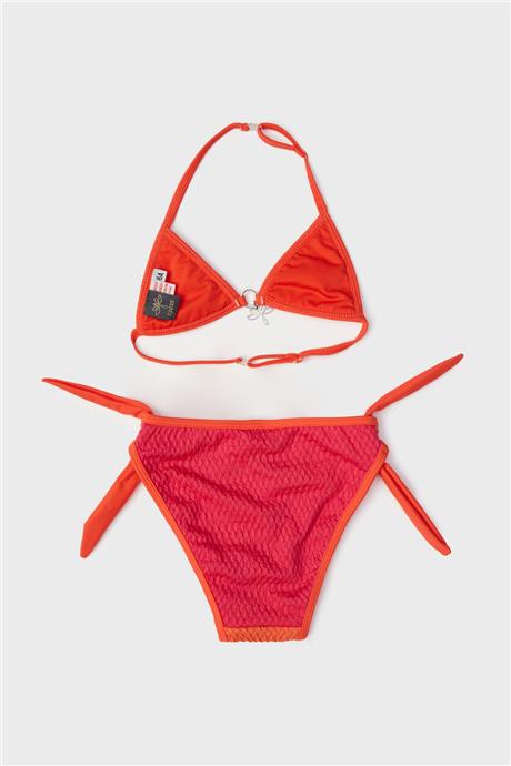 Tyess Kız Çocuk Kırmızı Bikini