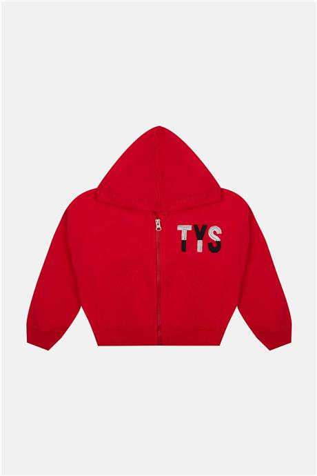 Tyess Kız Çocuk Kırmızı Sweatshirt