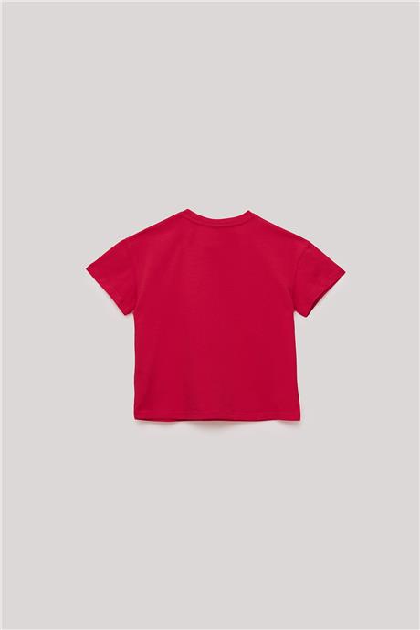 Tyess Kız Çocuk Kırmızı T-Shirt