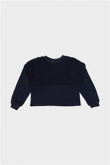 Tyess Kız Çocuk Lacivert Sweatshirt