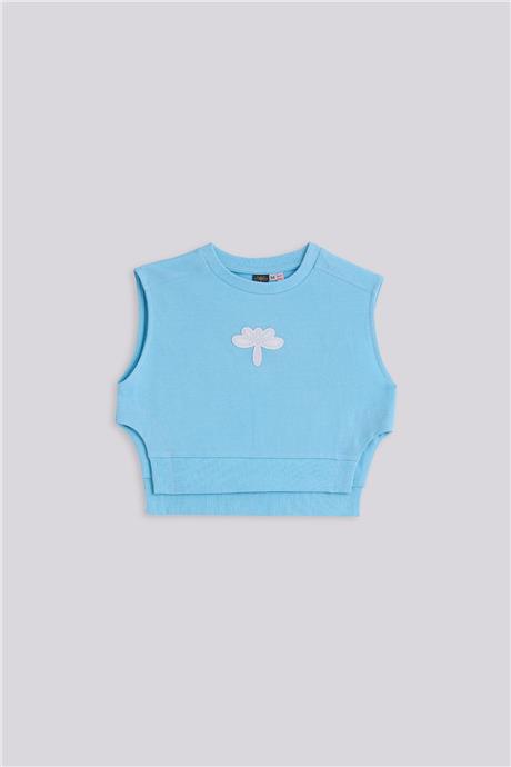 Tyess Kız Çocuk Mavi SweatshirtTyess Kız Çocuk Mavi Sweatshirt