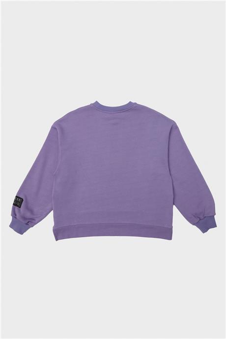 Tyess Kız Çocuk Mor Sweatshirt