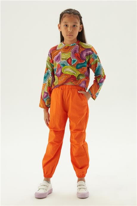 Tyess Kız Çocuk Oranj Pantolon