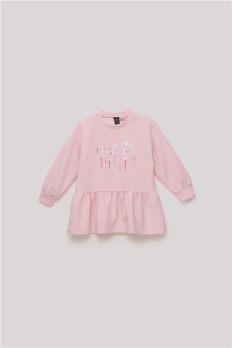 Tyess Kız Çocuk Pembe Elbise