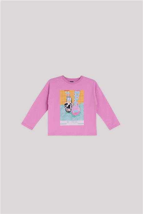 Tyess Kız Çocuk Pembe T-Shirt