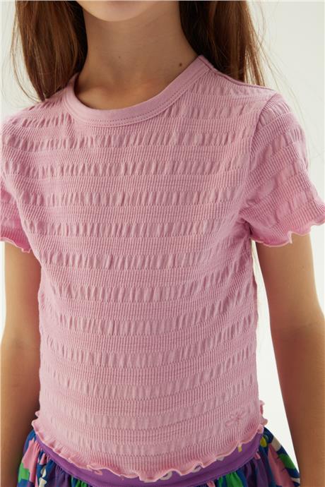 Tyess Kız Çocuk Pembe T-Shirt