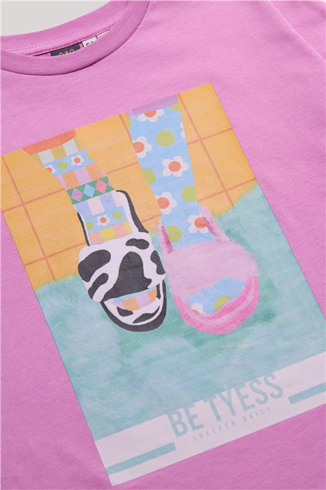 Tyess Kız Çocuk Pembe T-Shirt