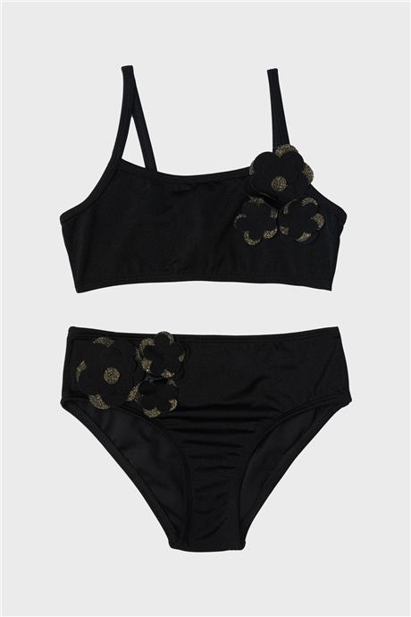 Tyess Kız Çocuk Siyah Bikini