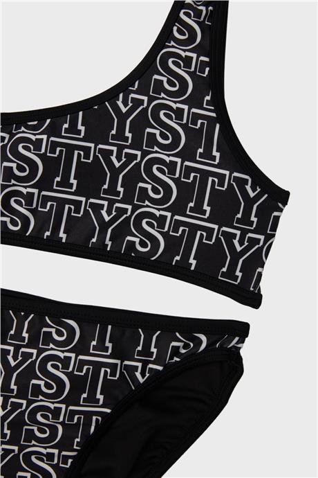 Tyess Kız Çocuk Siyah Bikini