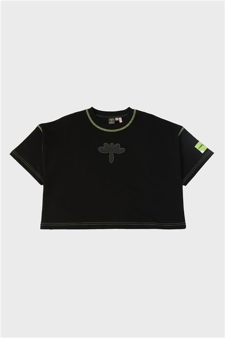 Tyess Kız Çocuk Siyah T-Shirt