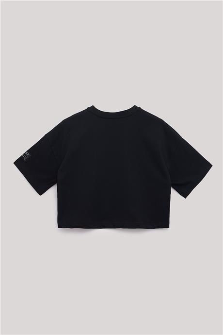 Tyess Kız Çocuk Siyah T-Shirt
