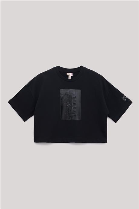 Tyess Kız Çocuk Siyah T-Shirt