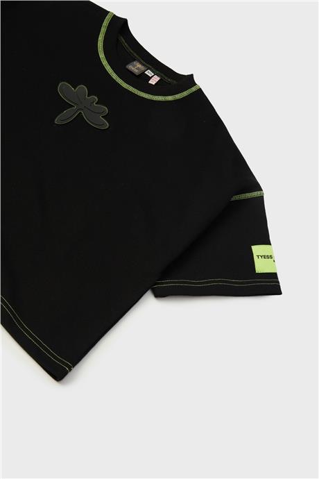 Tyess Kız Çocuk Siyah T-Shirt