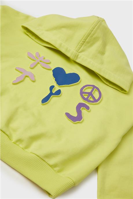 Tyess Kız Çocuk Yeşil Sweatshirt