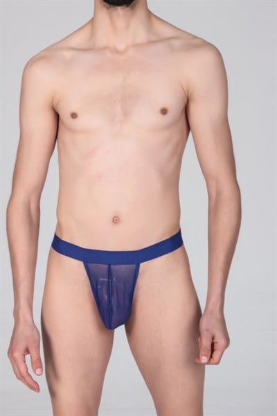 Jeu Jeu Erkek Tül Sheer Tanga Slip 