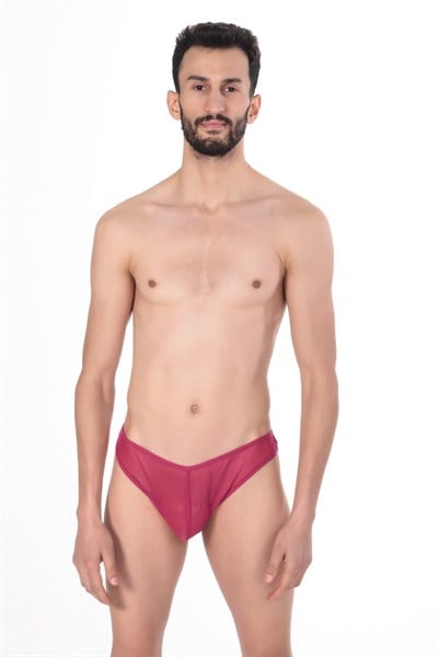 JEU JEU Sheer Slip – Transparan Tül, Ultra Hafif, Esnek Erkek Slip