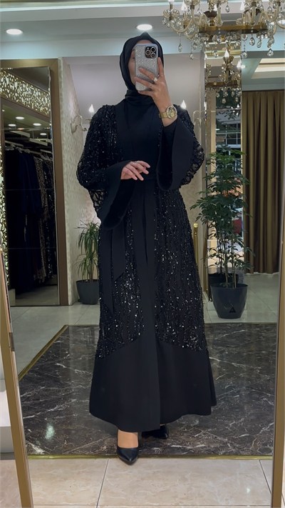 Kağan Kamer Mina Abaya Siyah