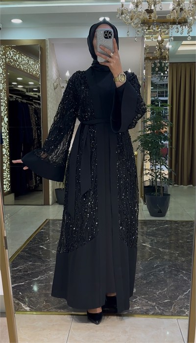 Kağan Kamer Mina Abaya Siyah