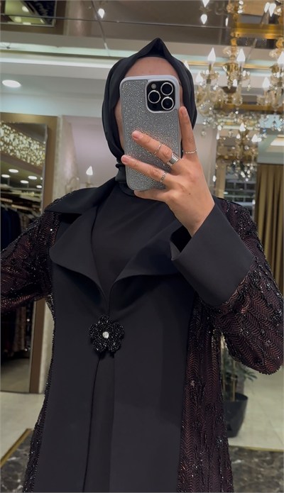 Kağan Kamer Dora Abaya Kırmızı