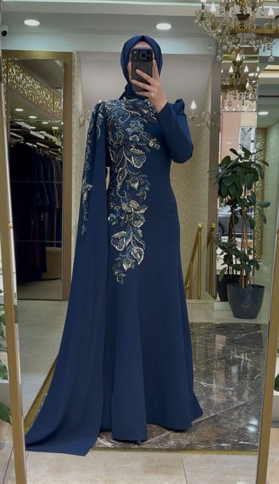 Pınar Şems New Yasemin Abiye Lacivert