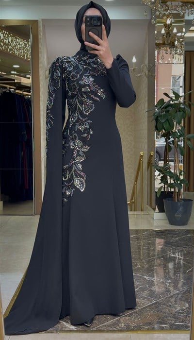 Pınar Şems New Yasemin Abiye siyah