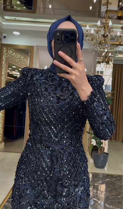 Pınar Şems Yeni Tüzün Abiye Lacivert
