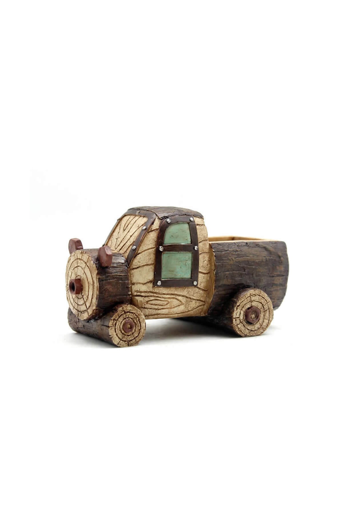 Ahşap Görünümlü Kamyonet Saksı