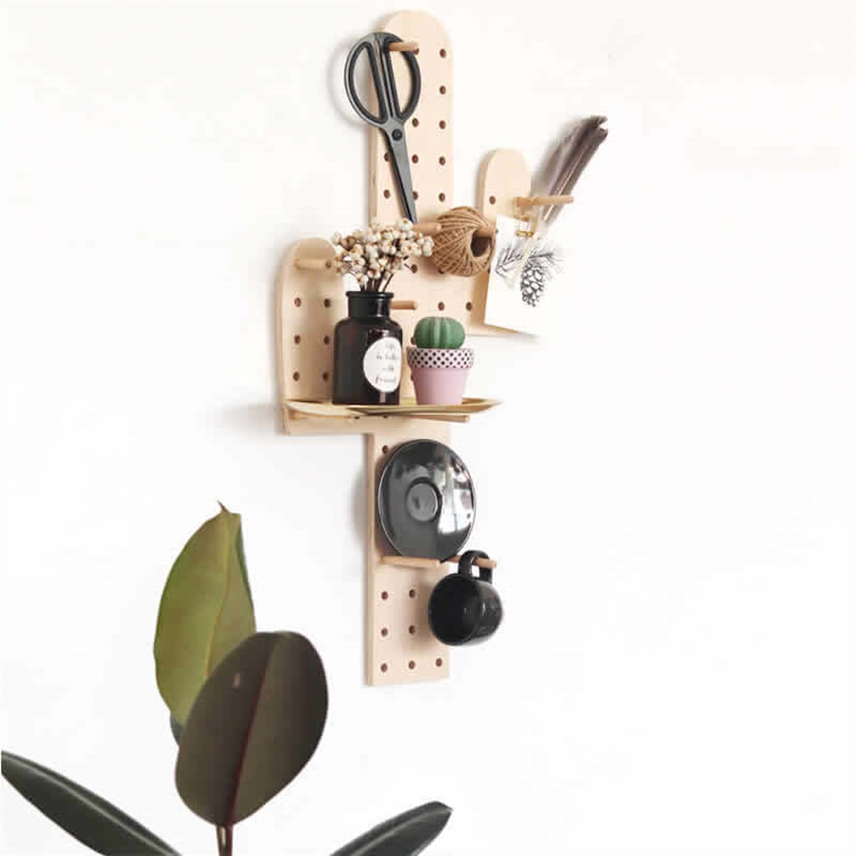 Ahşap Kaktüs Duvar Panosu