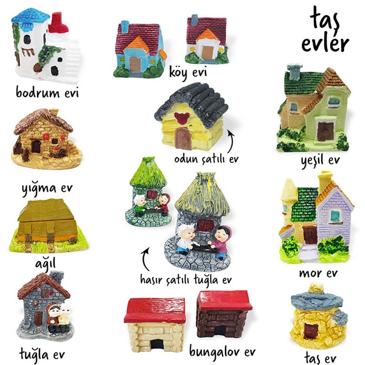 Minyatür Taş Evler-Teraryum Evleri