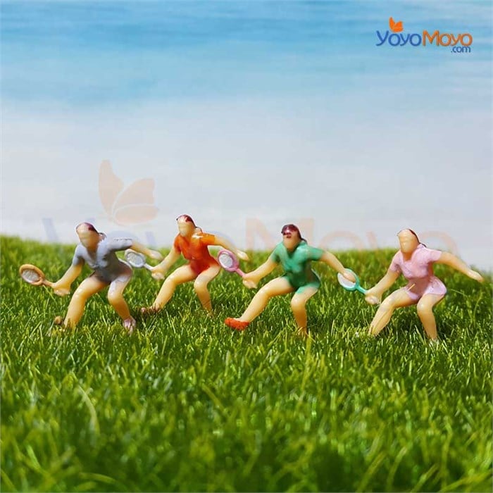 Tenisçi İnsan Figürü (Bayan)